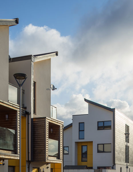 Merton Eco Homes exterior architectural photography. 2 of 12.