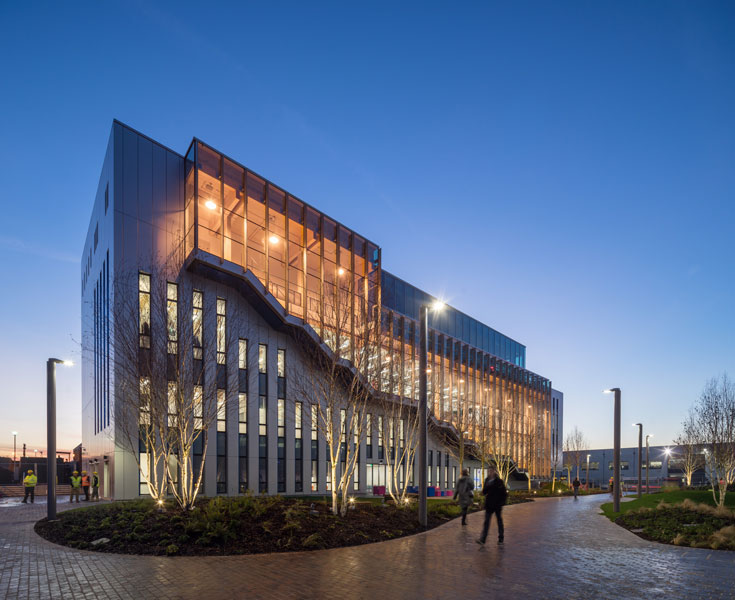 Corner of Arup SKY BIBB, Osterley, London. 4 of 10.
