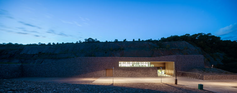 Hillside context showing floodlights photographed at dusk, Bristol. 14 of 14.