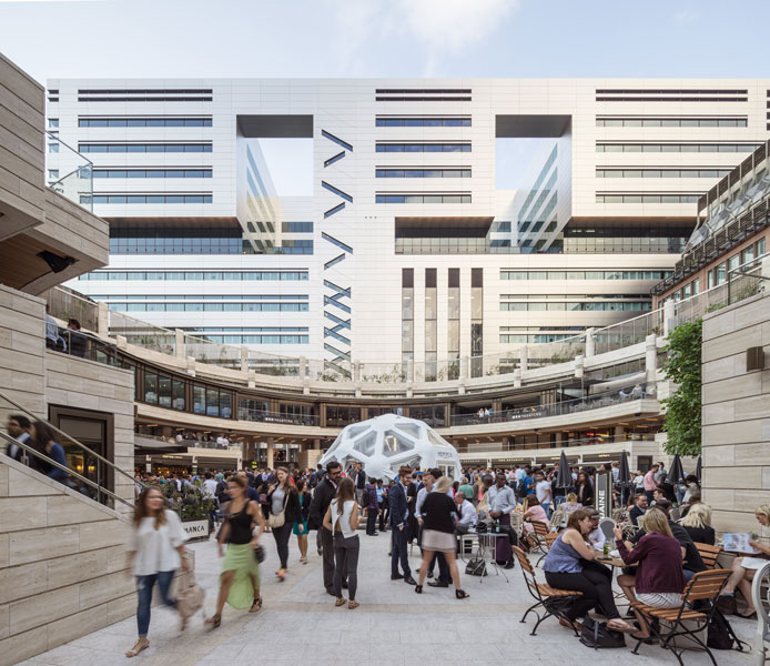 Evening at Broadgate Circle. 20 of 23.
