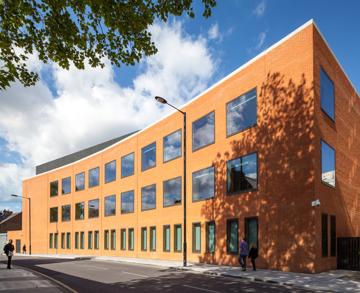Exterior photography showing street facade with flush glazing, 02 of 07