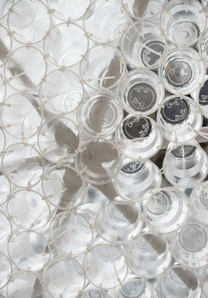 Architecture detail photography showing plastic cups, 03 of 05