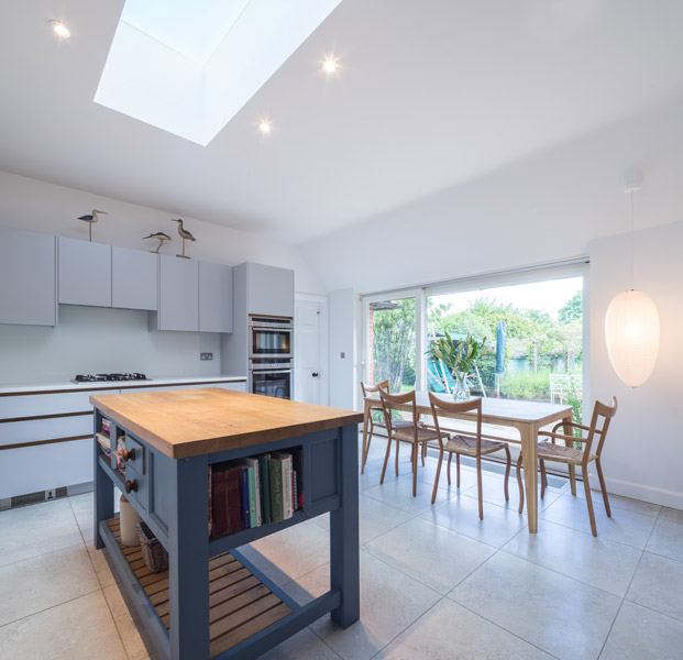 Interior kitchen photography showing kitchen island, 03 of 17