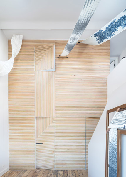 Timber clad interior wall, 05 of 18