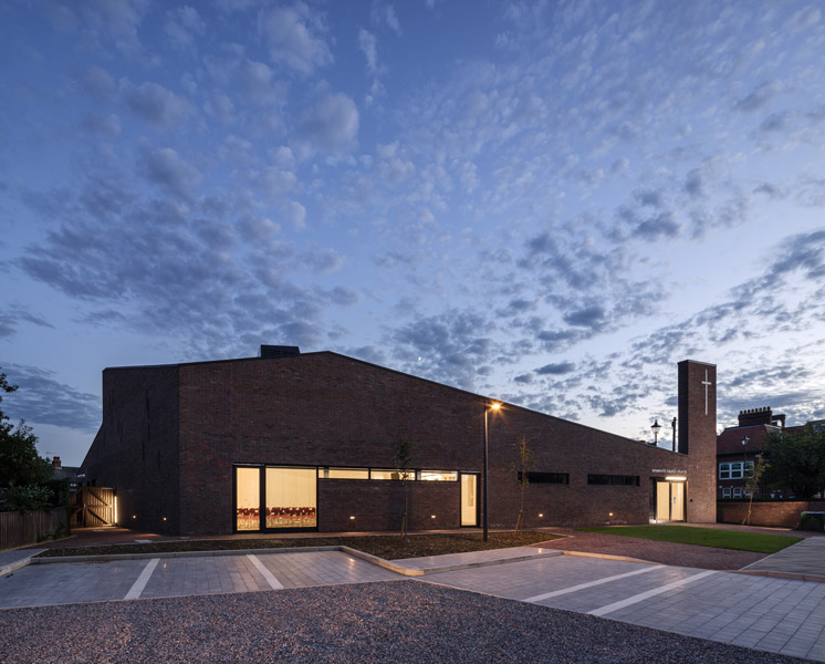 Architectural dusk photography of the church, 07 of 07