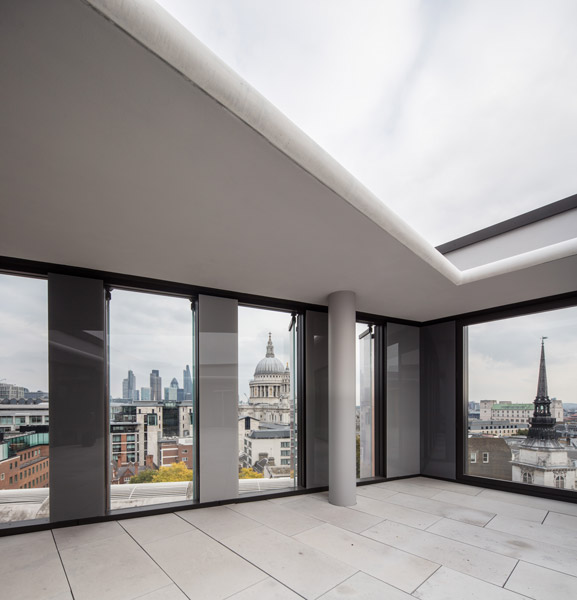 exterior cityscape view of London through the structure, 09 of 14