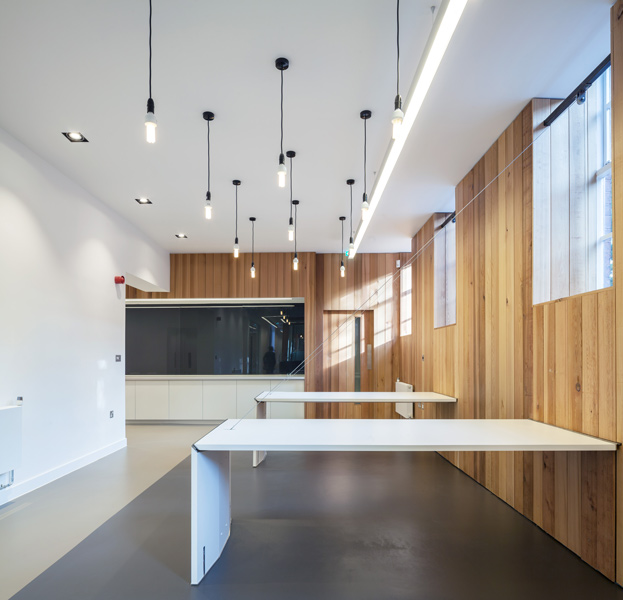 Interior folding meeting tables, 12 of 14