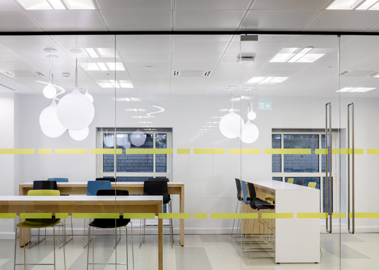 Interior office, kitchen seating area, 12 of 17