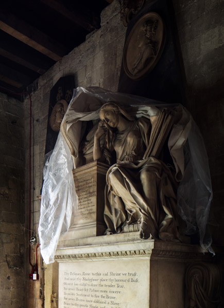 Photograph of the sculptures in storage, 14 of 27
