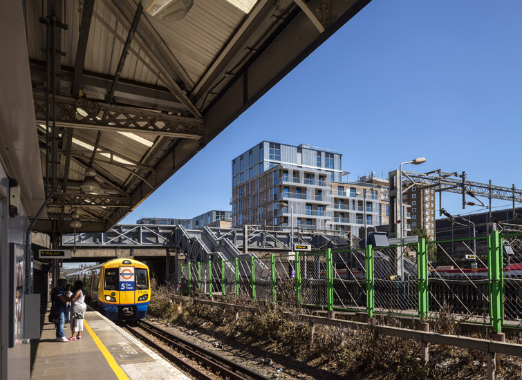 View of the structure from the London tube station platform, 15 of 15