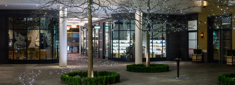 Night photograph of the fountain in situ, 10 of 10