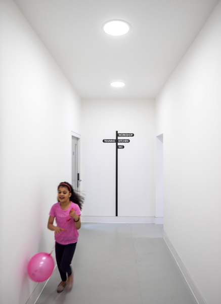 Internal corridor with signage, 03 of 10