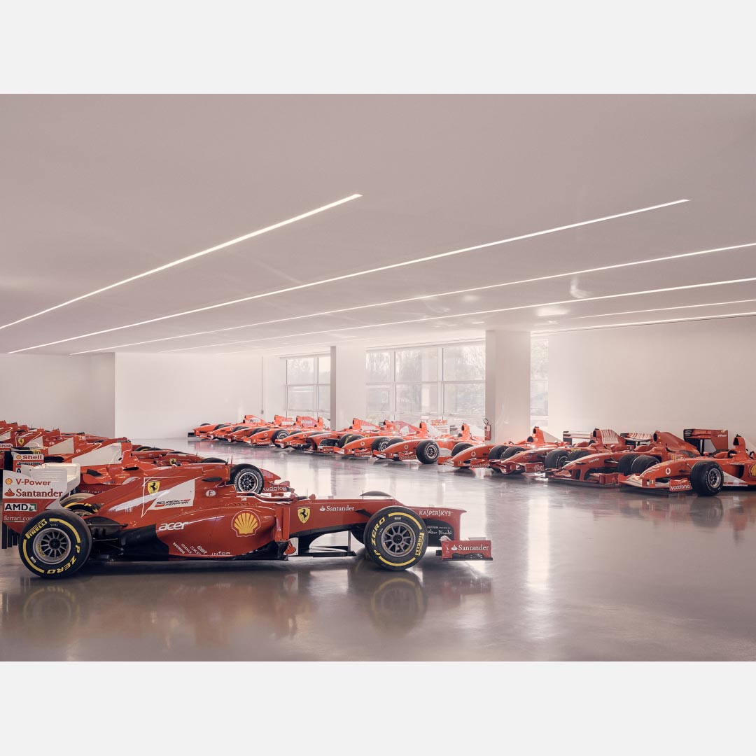 Corse Clienti Building, Maranello, photographed for Ferrari